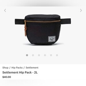 Hershel Settlement Hip Pack - 2L - Fanny Pack Classic Black